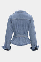 Denim | Tie-Up Long Sleeve Shirt