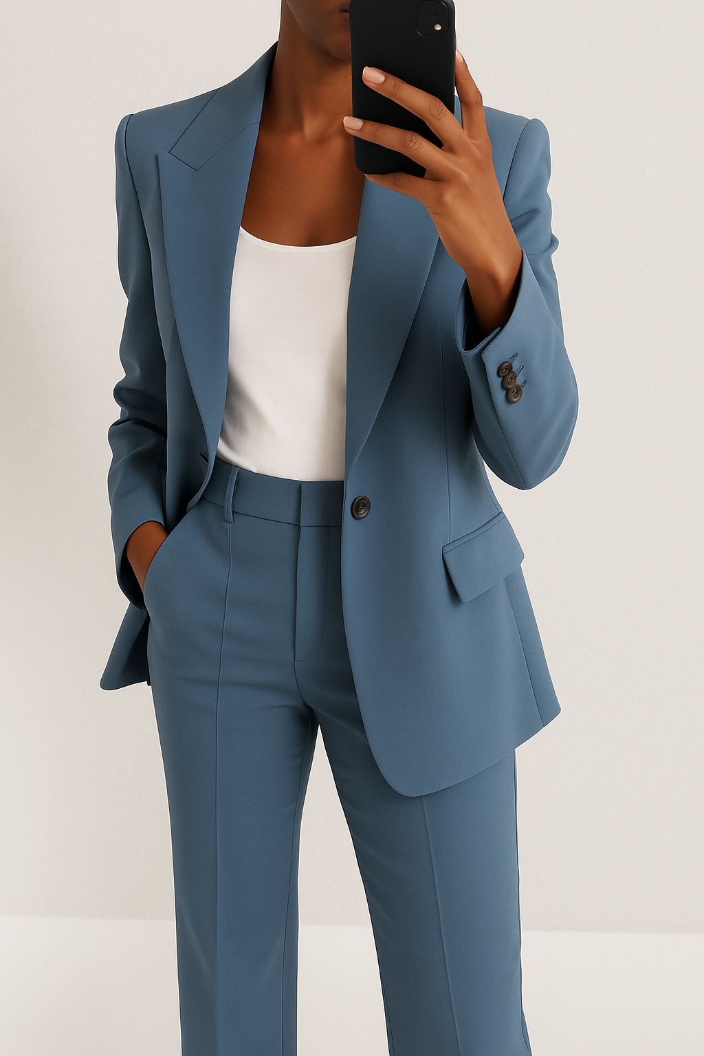 Vita Women's Suit | Tailored Blazer and Slim-Fit Trouser Set - 4