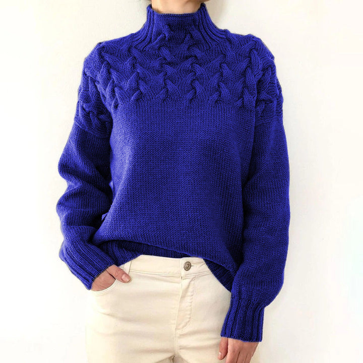 Women's Knit Turtleneck Sweater, 14 Colours, Fitted, Layering Piece