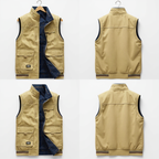 Crispin | Sleeveless Vest With Multi Pocket