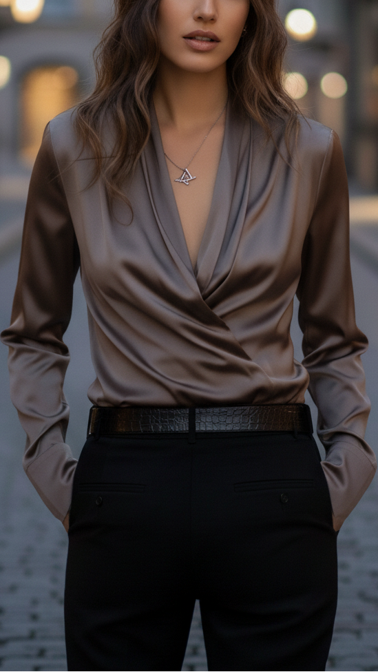 Isabelle | Lace Up Blouse
