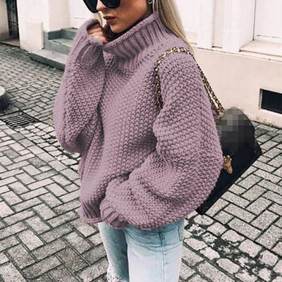 Chunky Knit Turtleneck Sweater | Oversized Fit | Soft Acrylic Blend | Winter Essential