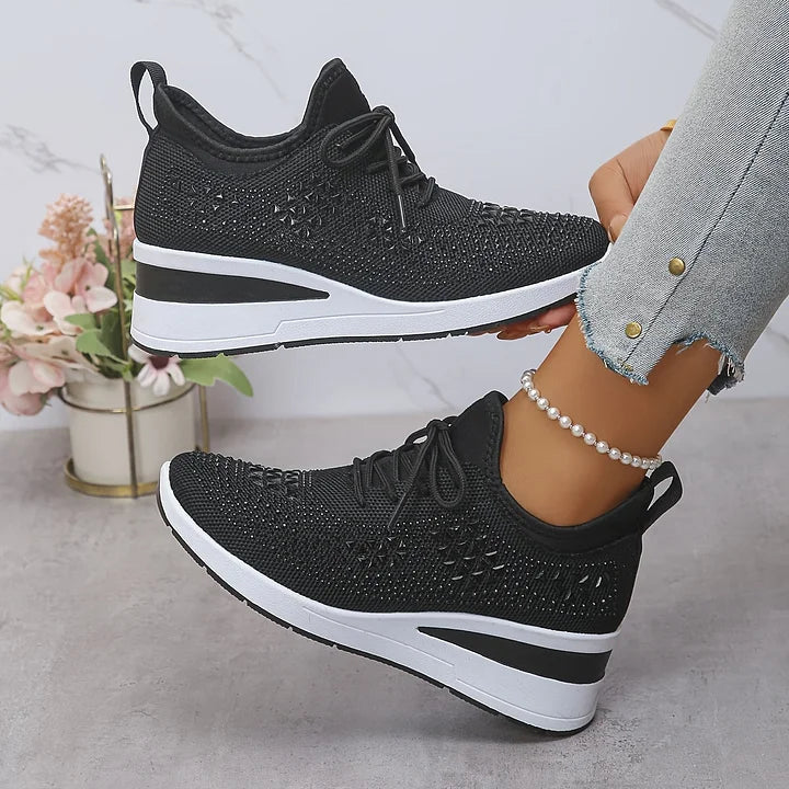 Giselle | Orthopedic Sneakers with Sparkling Rhinestones