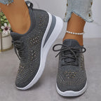Giselle | Orthopedic Sneakers with Sparkling Rhinestones