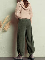 Sierra | Pleated Corduroy Pant