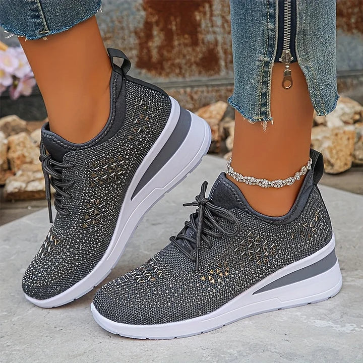 Giselle | Orthopedic Sneakers with Sparkling Rhinestones