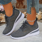 Giselle | Orthopedic Sneakers with Sparkling Rhinestones