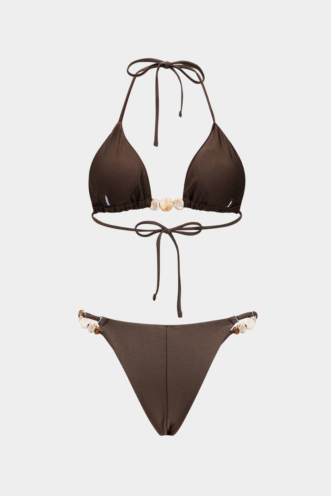 Beaded | Tie-Up Bikini Set