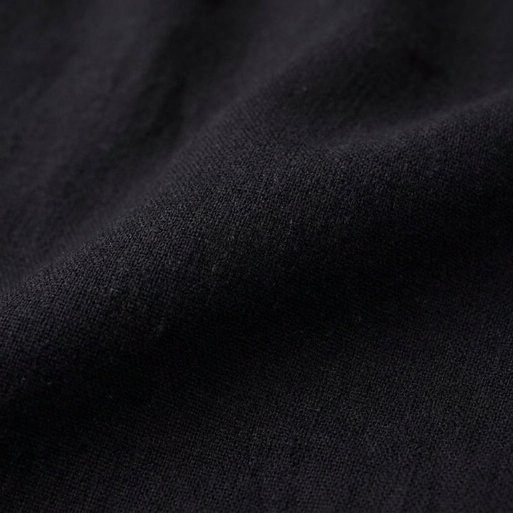 Diora dress fabric detail, black cotton
