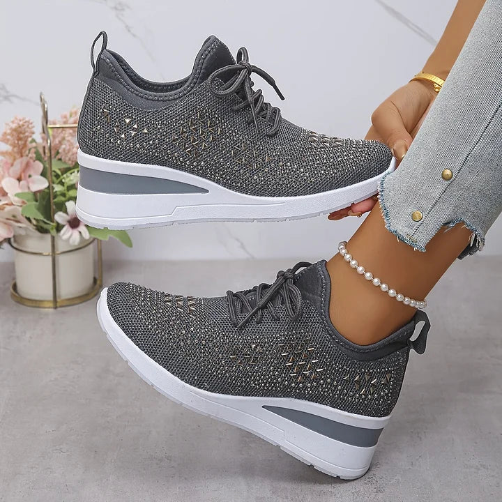 Giselle | Orthopedic Sneakers with Sparkling Rhinestones