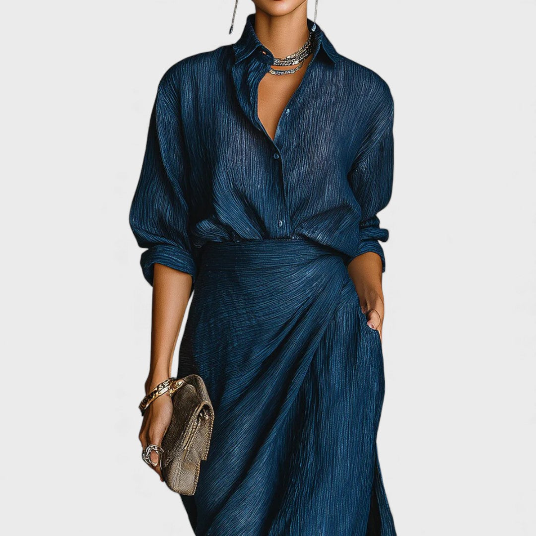 Nayla Pleated Dress | Lightweight, Elegant Maxi for Wedding Guests and Summer Events - 2