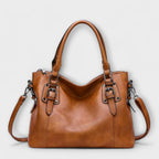 Mira Crossbody Bag made from premium Swiss leather featuring an elegant design, perfect for stylish women on the go. - 1