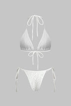 Hally | Bikini And Open Knit Cover Up Set
