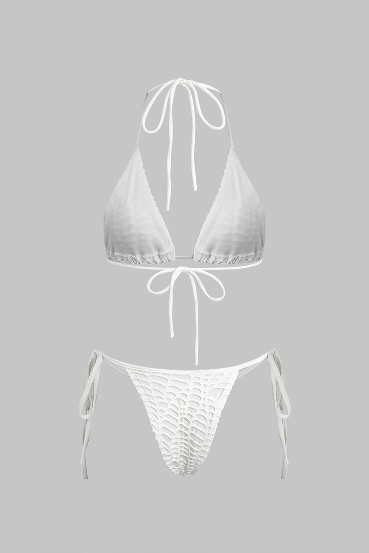 Hally | Bikini And Open Knit Cover Up Set