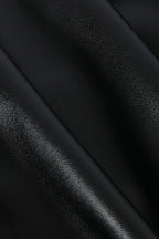 Fina Midi Skirt in faux leather with a comfortable stretch fit, perfect for stylish casual or dressy occasions. - 12