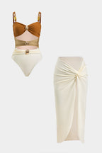 Tam | Ruched Slit Cover Up Set