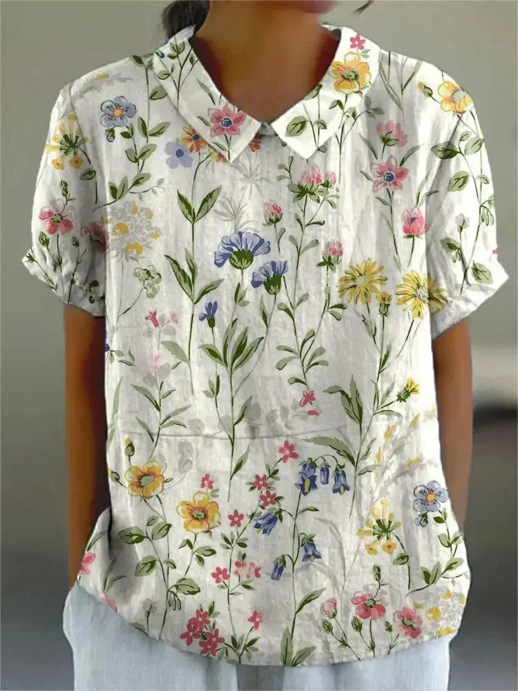 Nina Floral Shirt | Soft Breathable Fabric, Relaxed Fit - 2