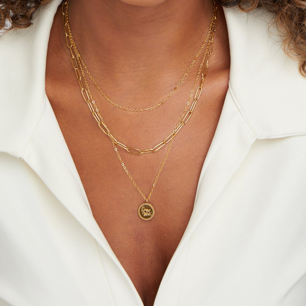 Janie Coin Layered Necklace