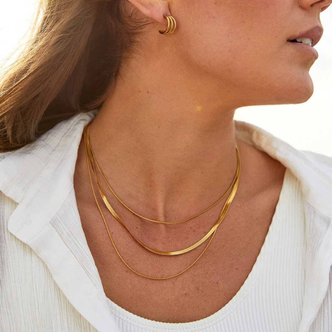 Gold Multi Layered Necklace