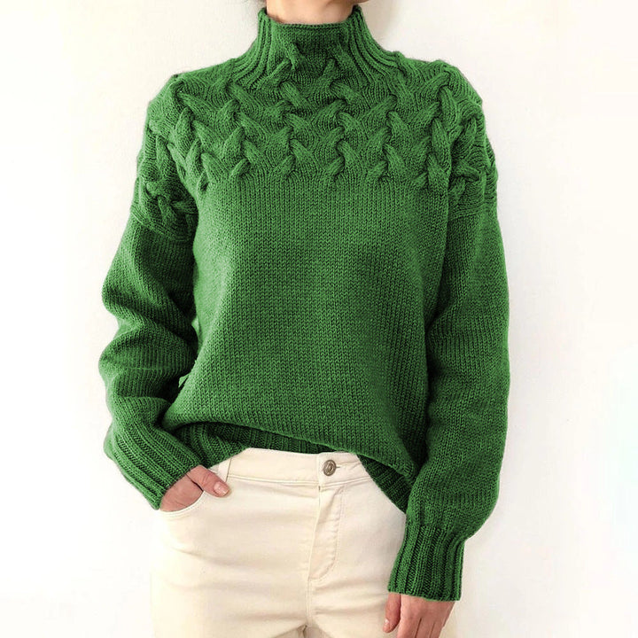 Women's Knit Turtleneck Sweater, 14 Colours, Fitted, Layering Piece