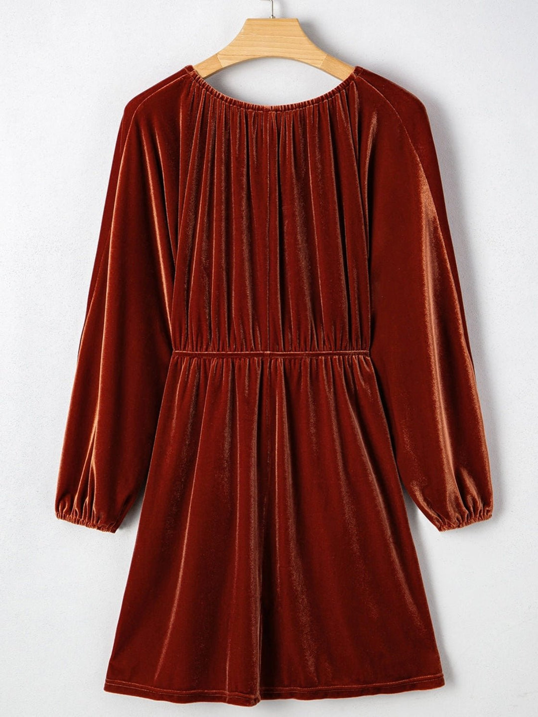 Haven Glow Dress featuring a luxurious velvet fabric and a romantic silhouette, perfect for special occasions and elegant evenings. - 2