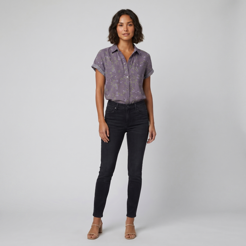 Fleur Vintage Blouse - model A square 3/4