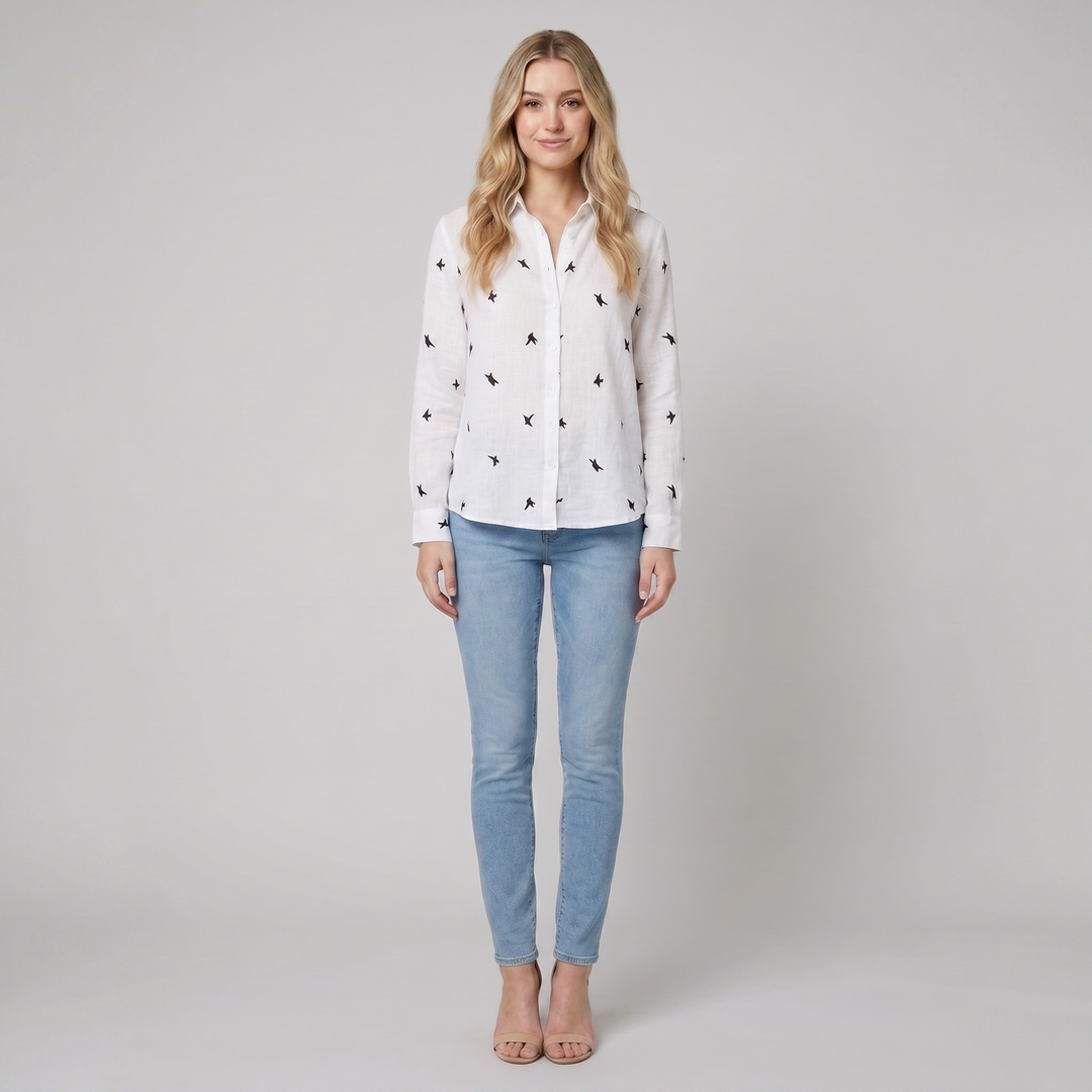 Flora white - model B square full