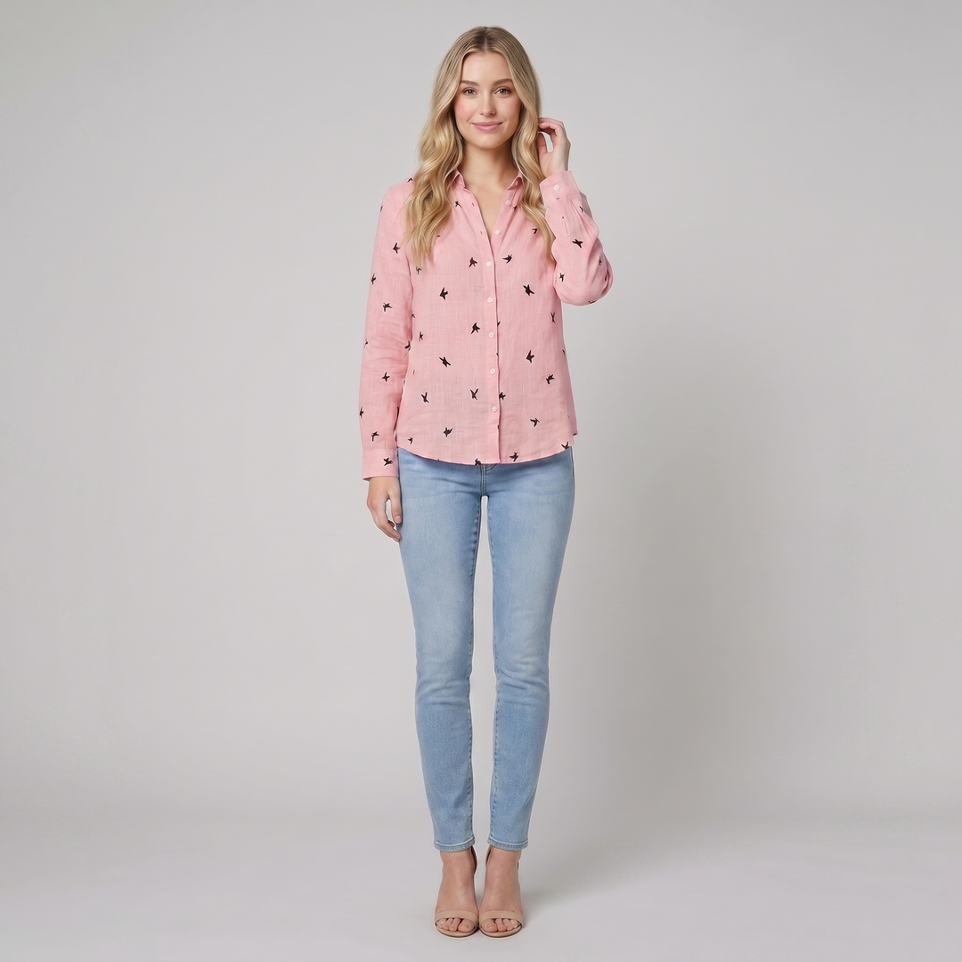 Flora pink - model B square