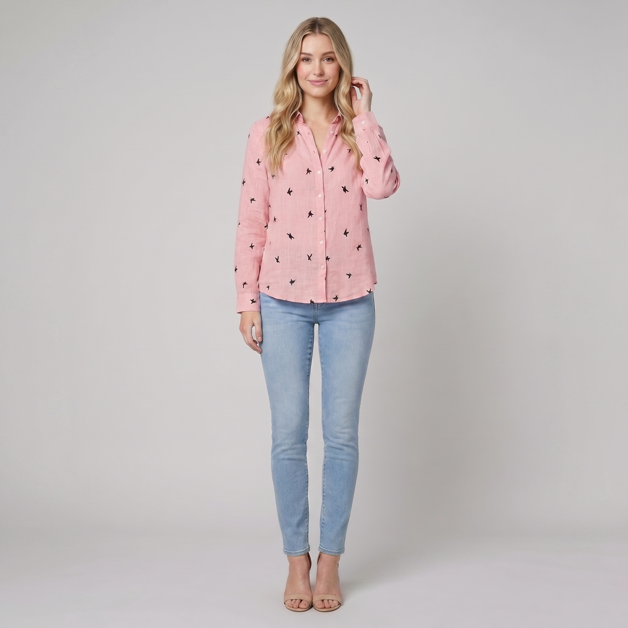 Flora pink - model B square