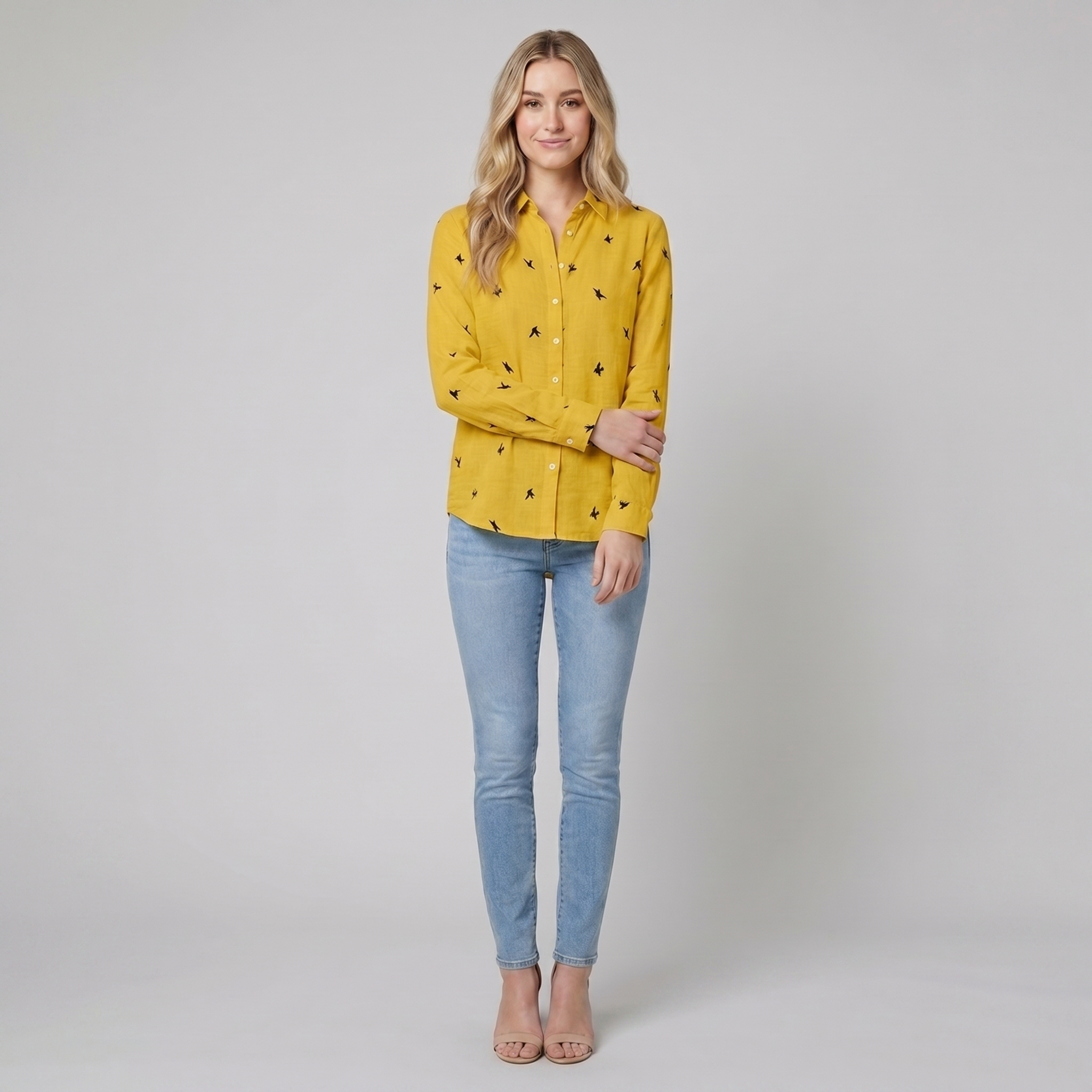 Flora yellow - model B square