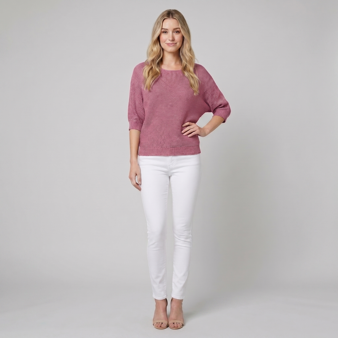Elysian sweater pink - model B square