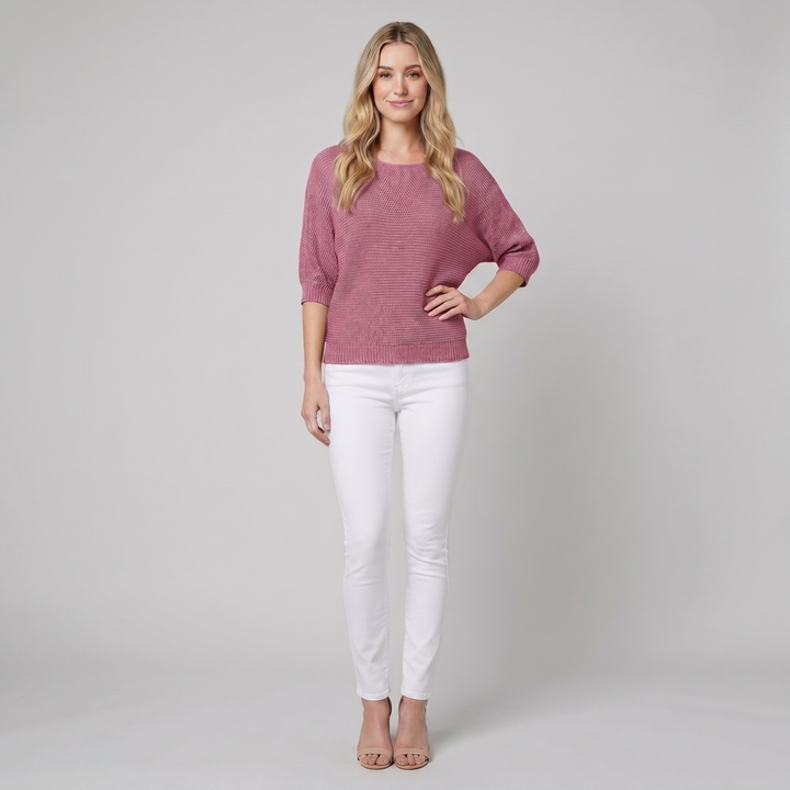 Elysian sweater pink - model B square
