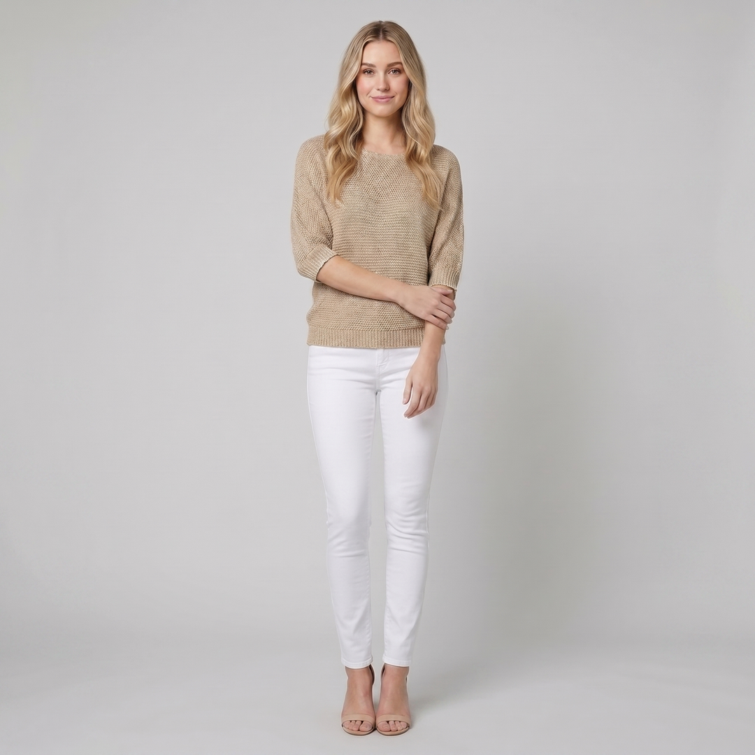 Elysian sweater beige - model B square