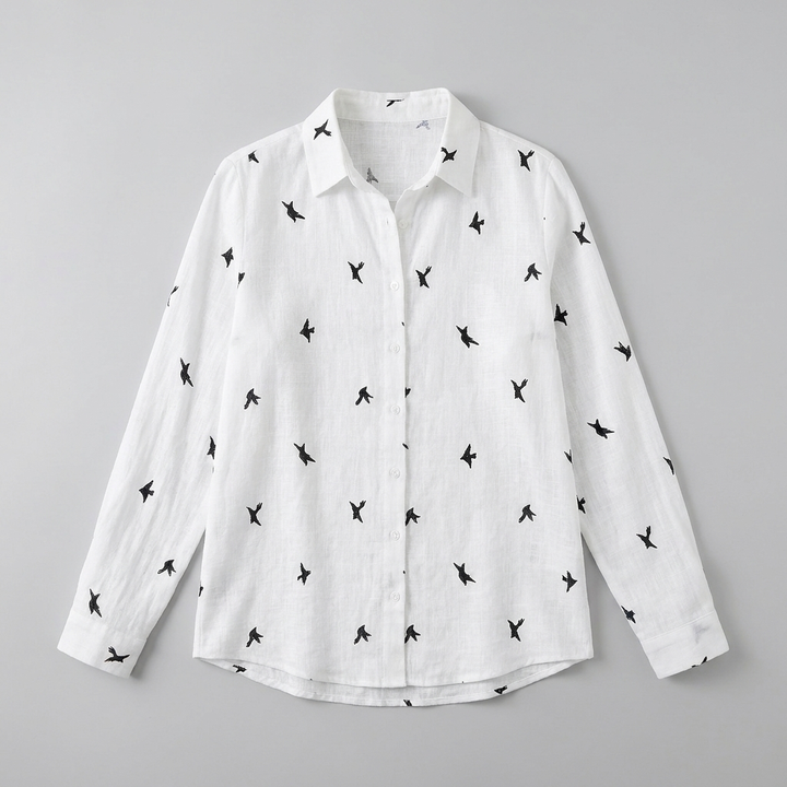 Flora blouse - full flat-lay detail