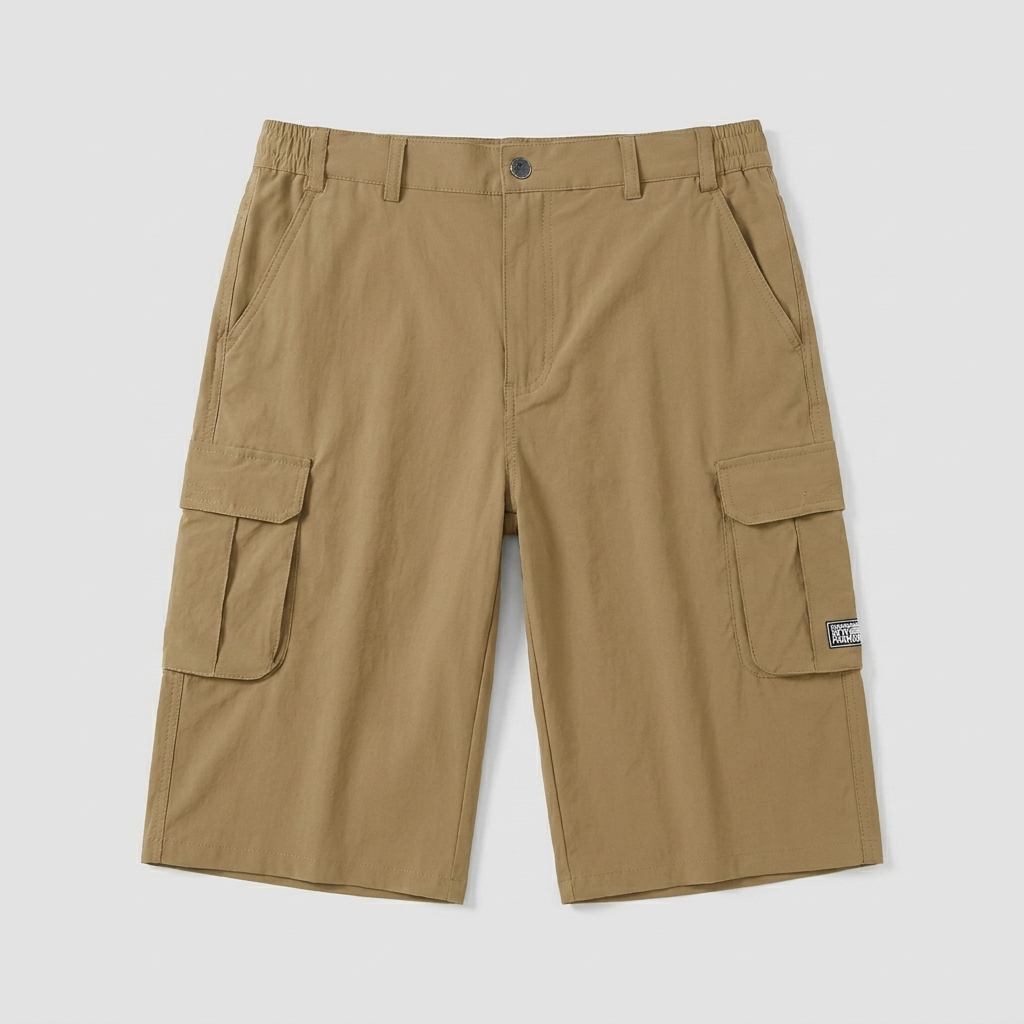 Maverick cargo shorts - full flat-lay detail