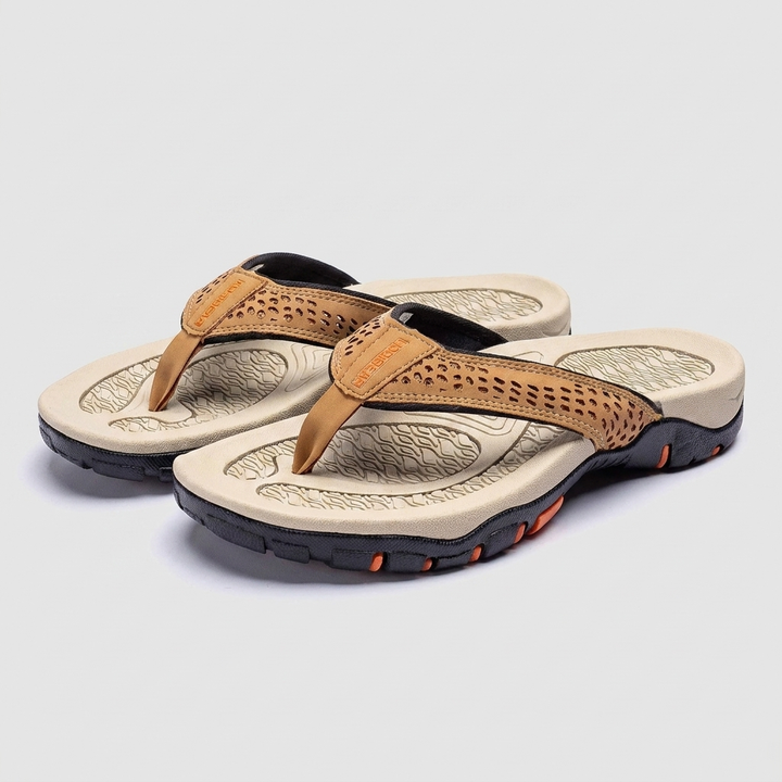 Maverick flip flops khaki