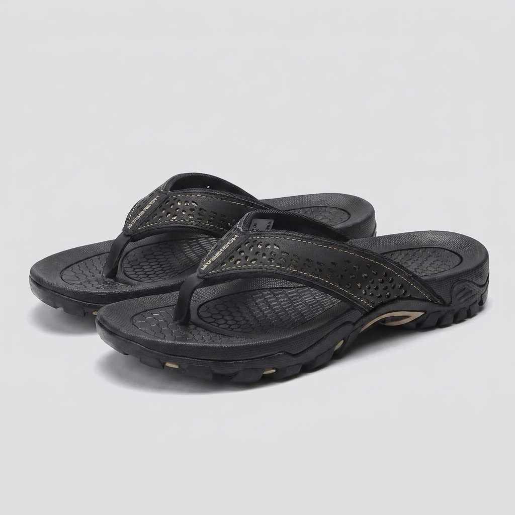 Maverick flip flops black