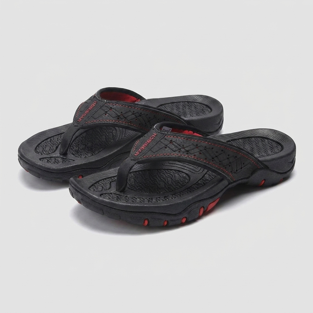 Maverick flip flops black 2