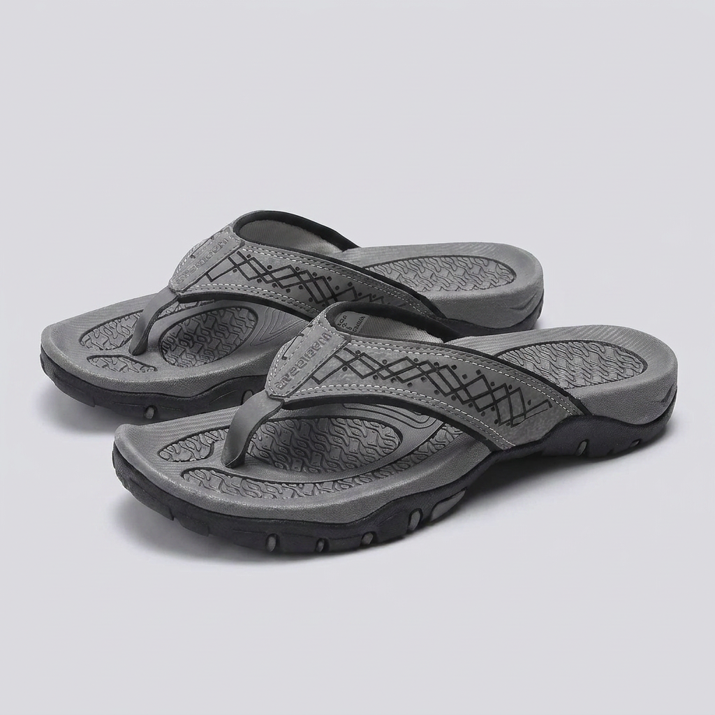 Maverick flip flops gray