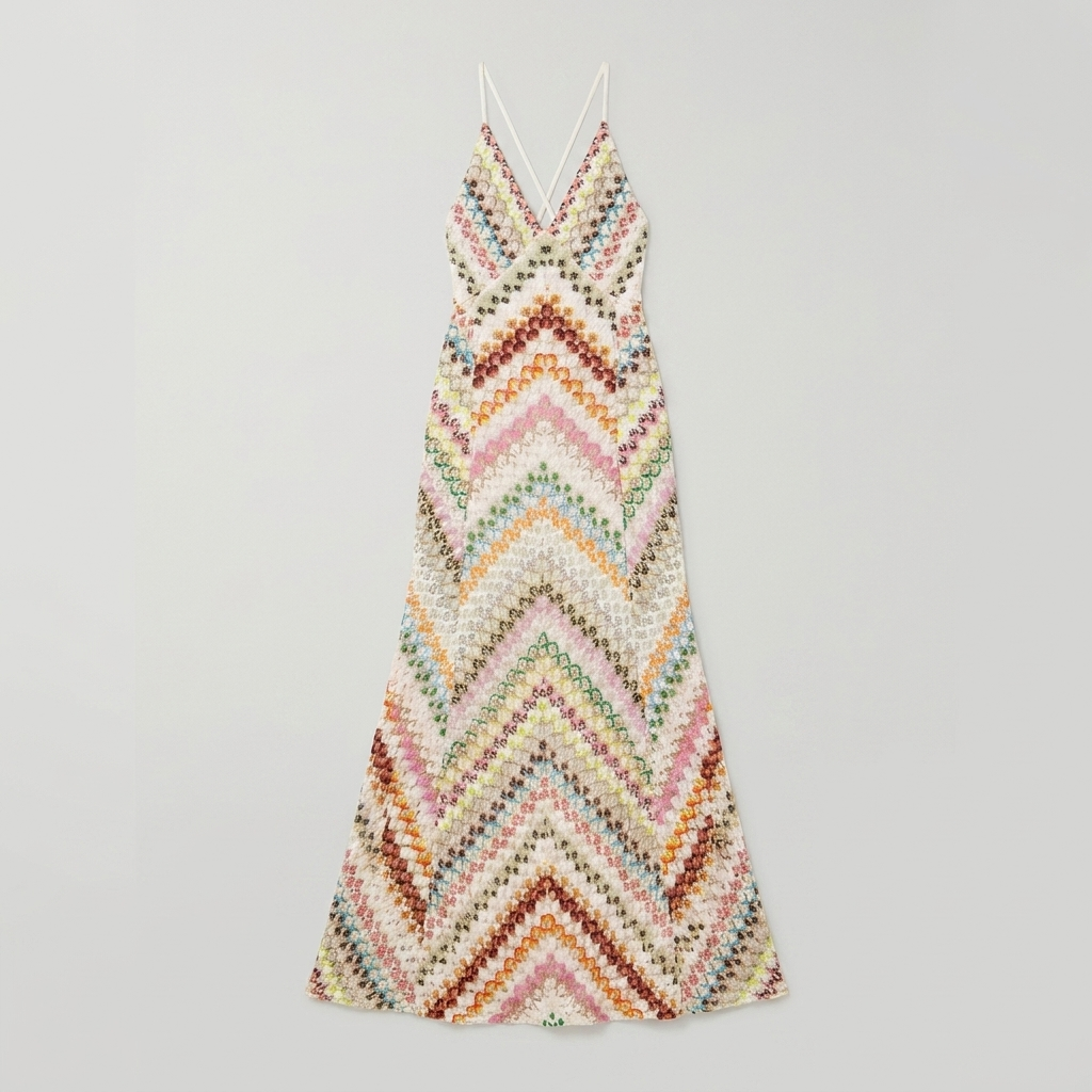 Mira herringbone knit maxi product flat-lay