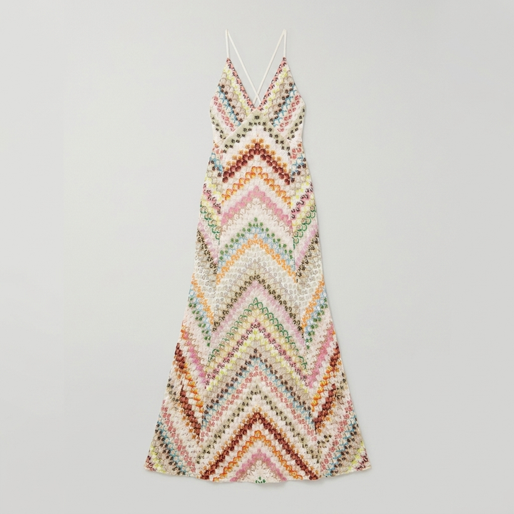 Mira herringbone knit maxi product flat-lay