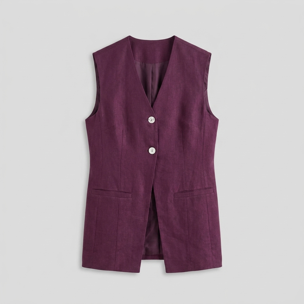 Blythe Vest aubergine - productfoto