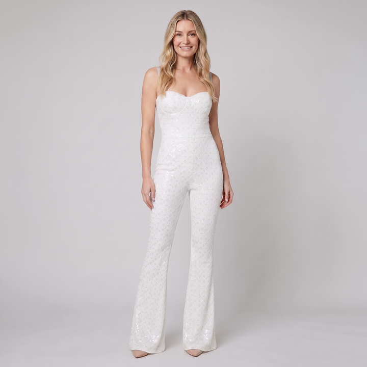 Haven Elegant Jumpsuit wit sequin - model