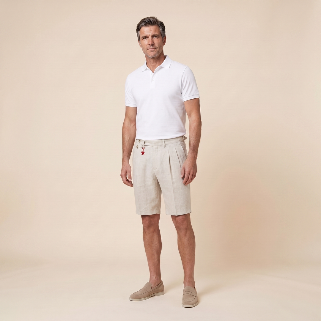 Brenlin Bermuda Shorts beige - model