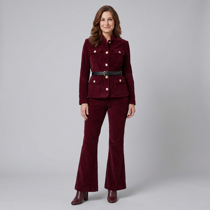 Celeste set bordeaux - model voor