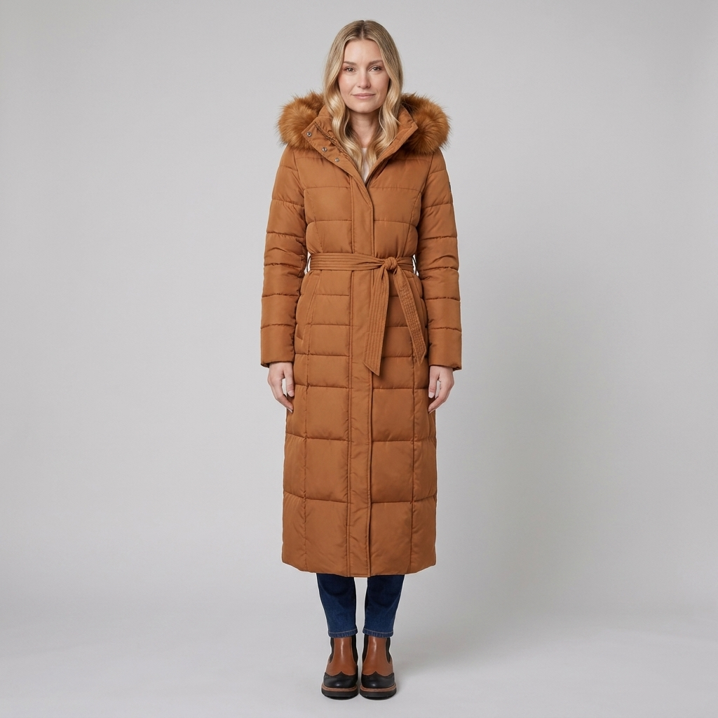 Quinna puffer caramel - model