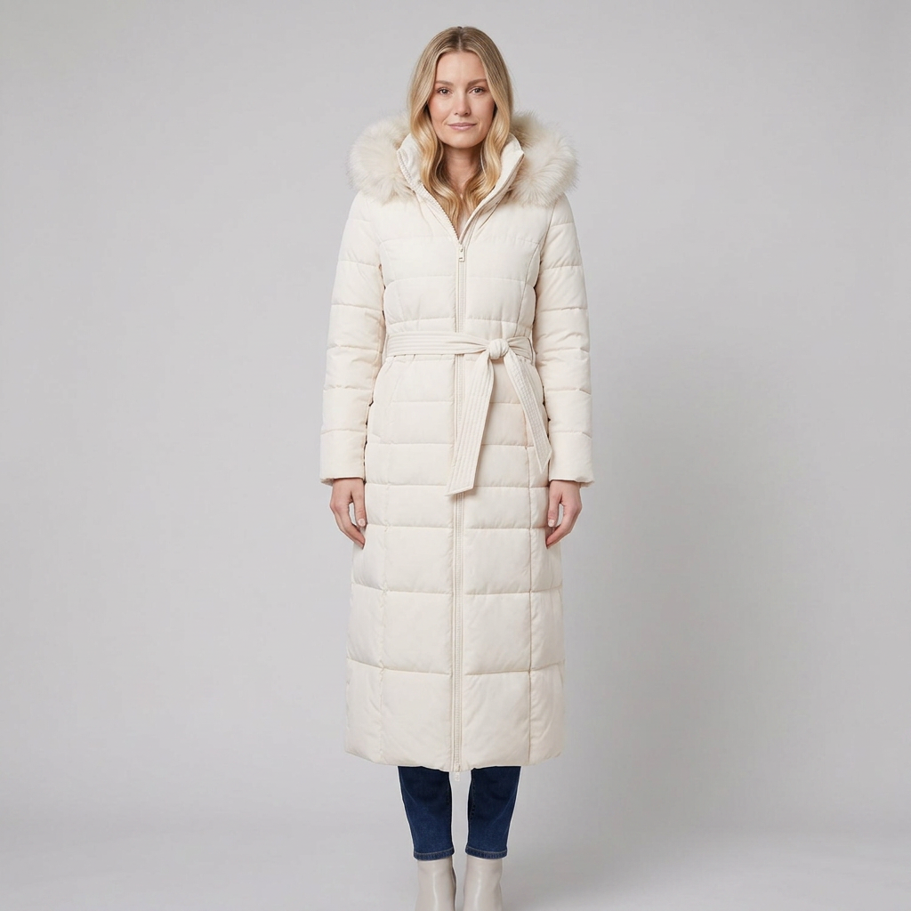 Quinna puffer off white - model