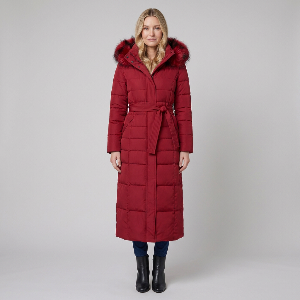Quinna puffer rood - model
