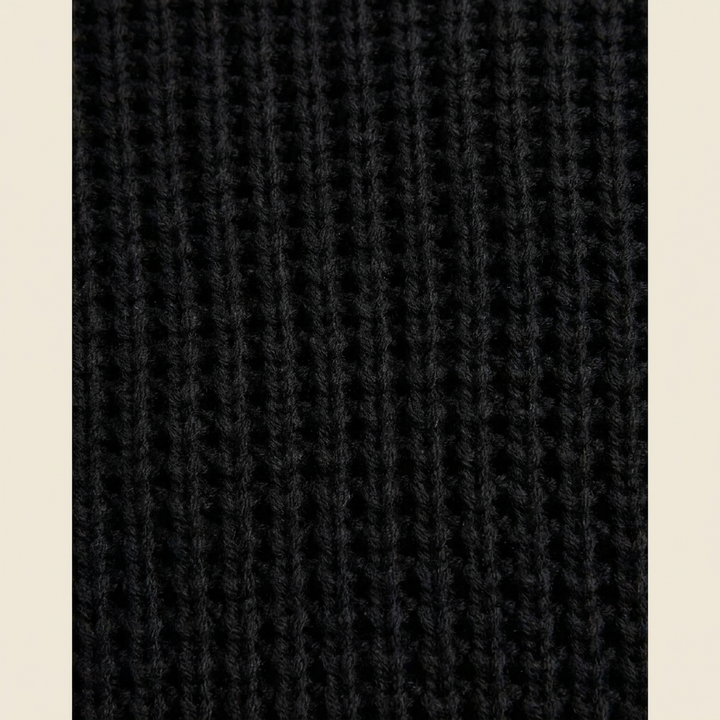 Kenton sweater waffle knit fabric close-up