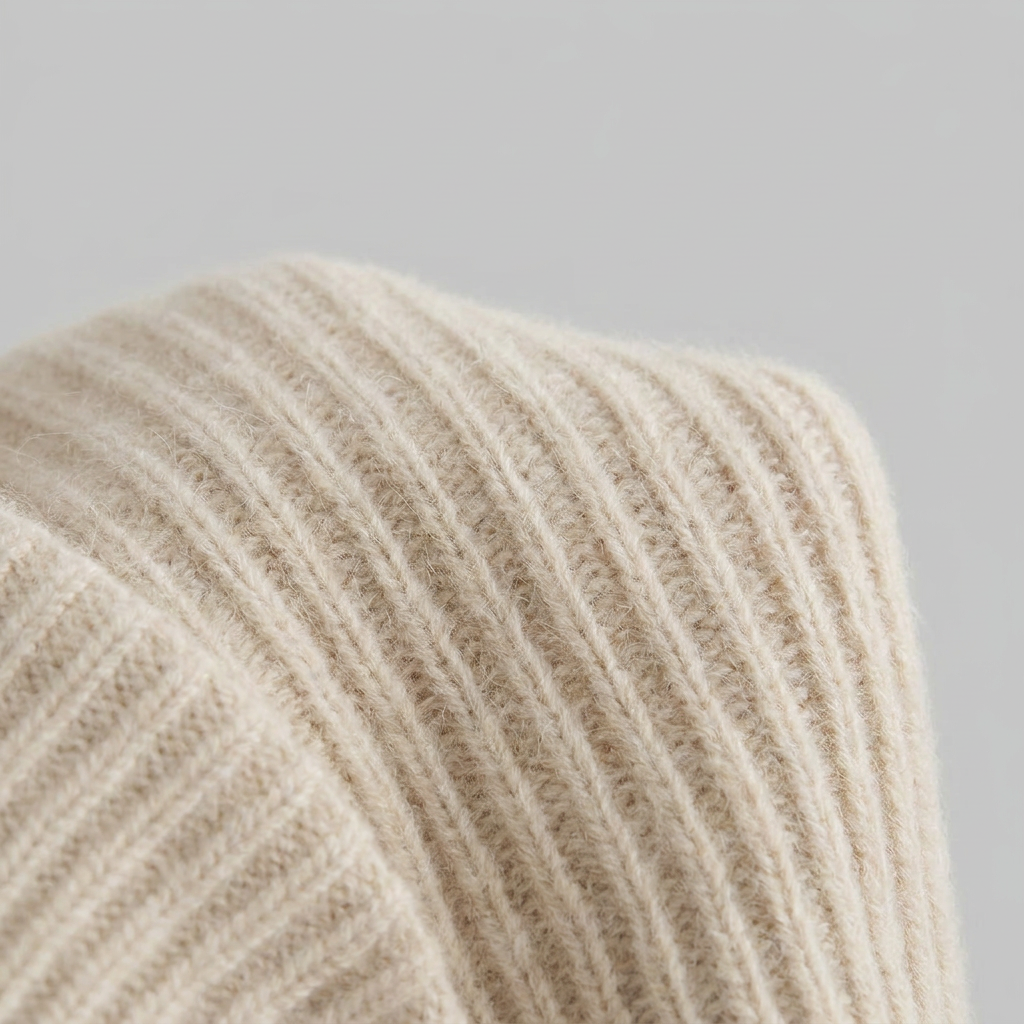 Liora cashmere knit fabric close-up